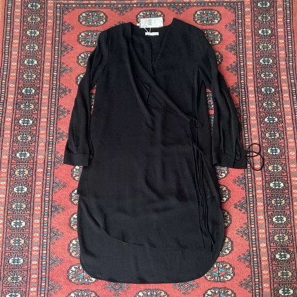 NWT MANGO Tunic Shirt/Dress with Draped Front - Picture 5 of 16